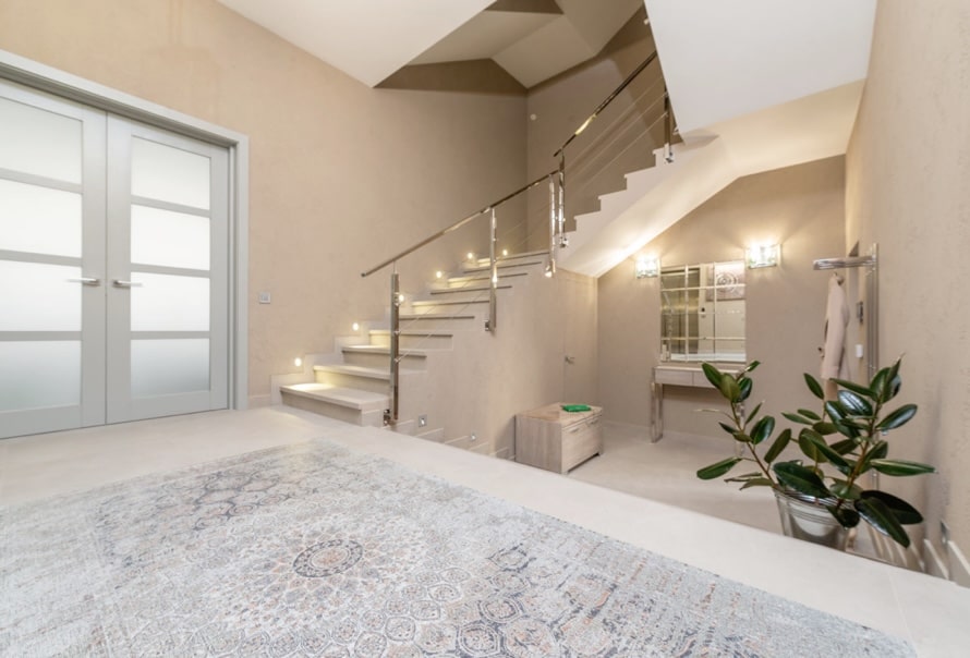 Entrée décorée