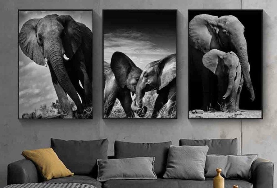 décoration murale éléphant
