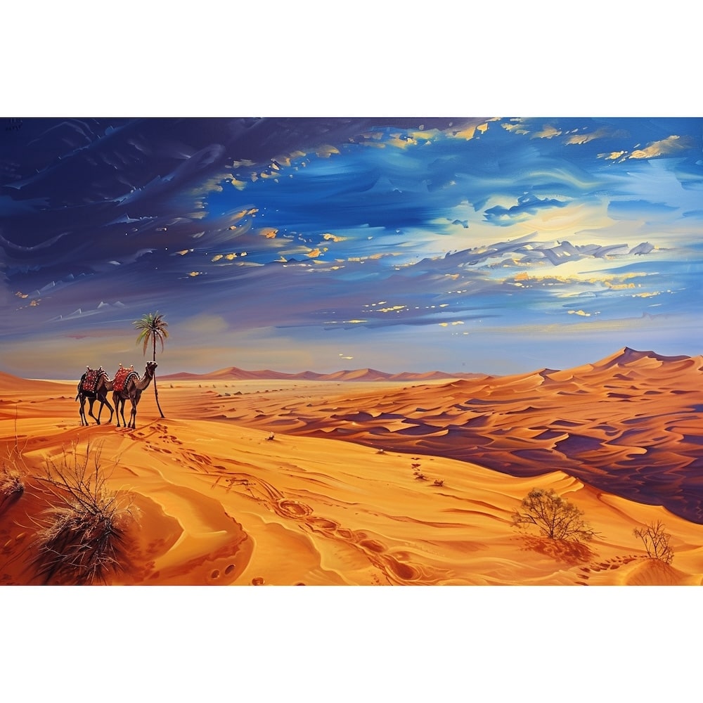 Peinture Acrylique De Desert