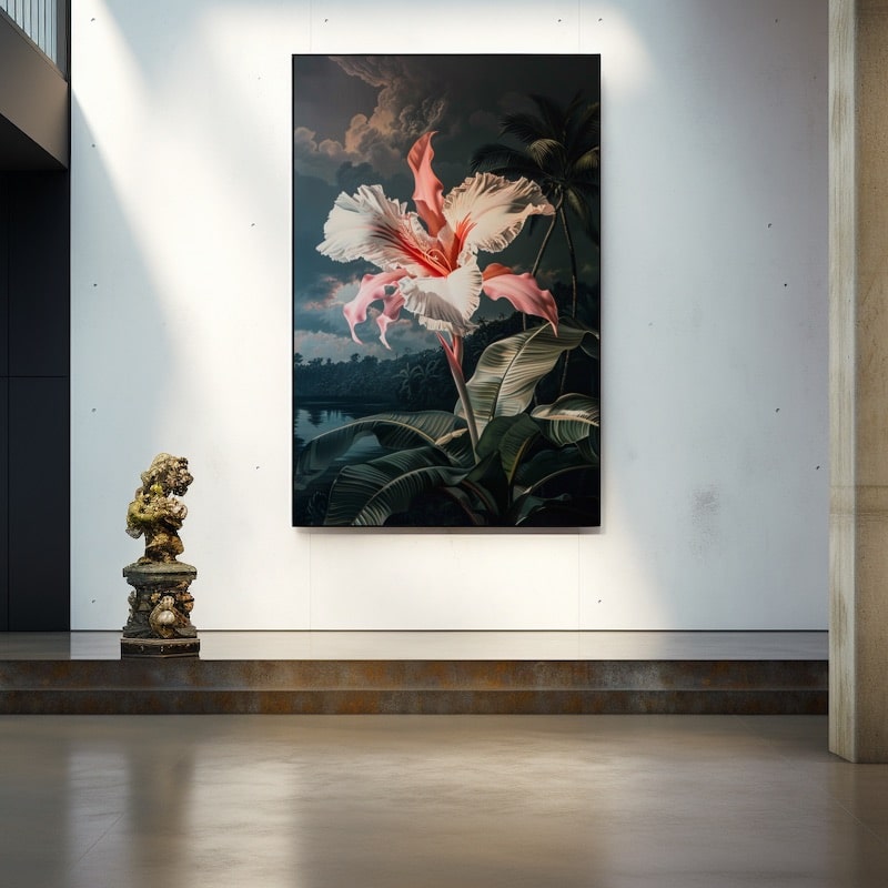 Peinture Fleur Exotique