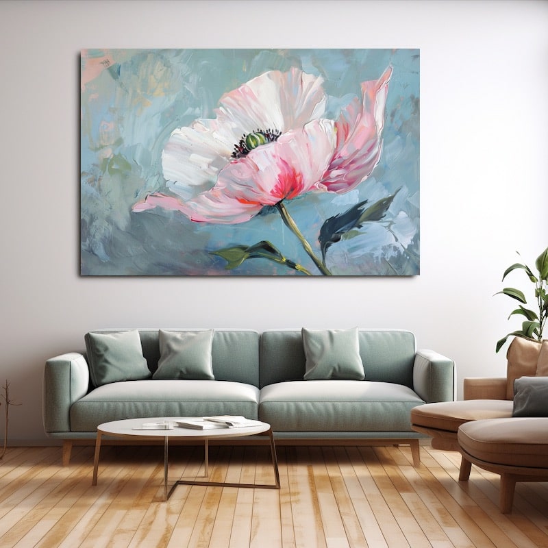 Peinture Fleur Sur Toile