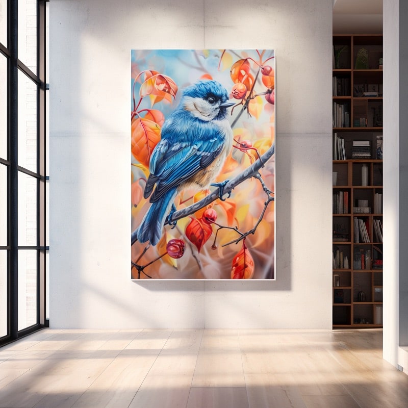 Peinture Mésange Bleue