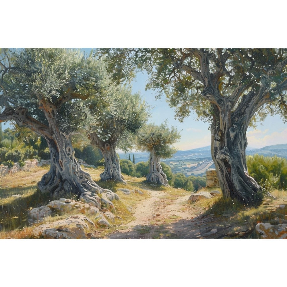 Peinture Oliviers En Provence
