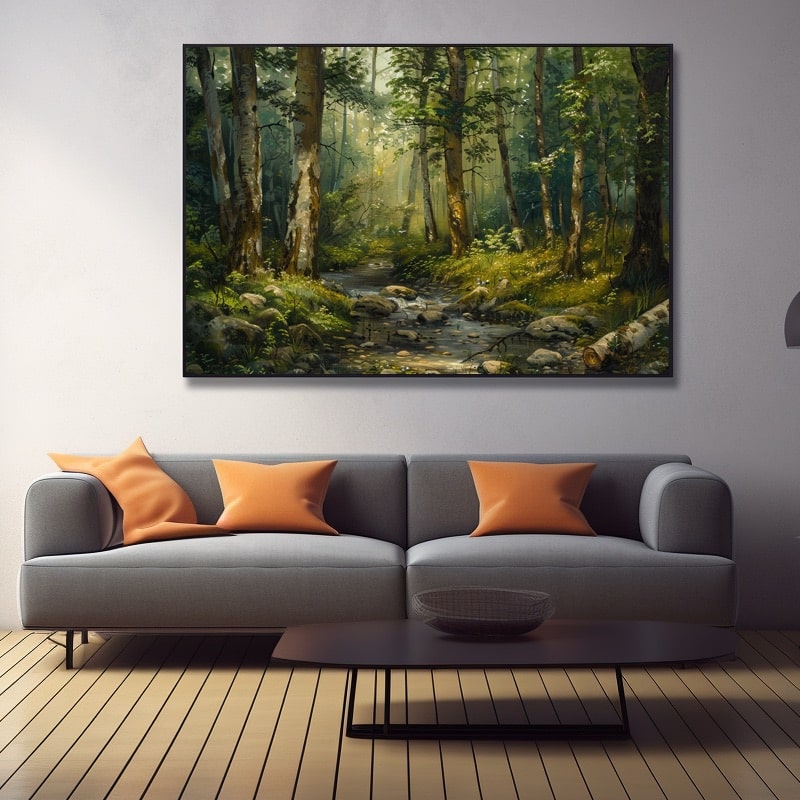Peinture Paysage Forêt