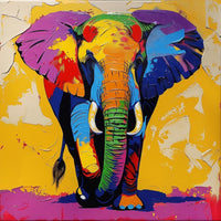 Thumbnail for Peinture Pop Art Éléphant
