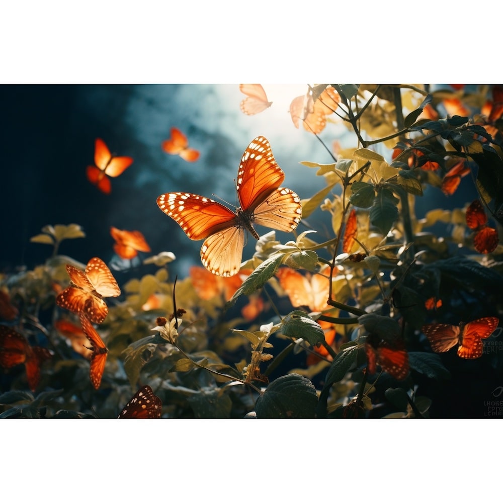 Tableau Avec Papillons