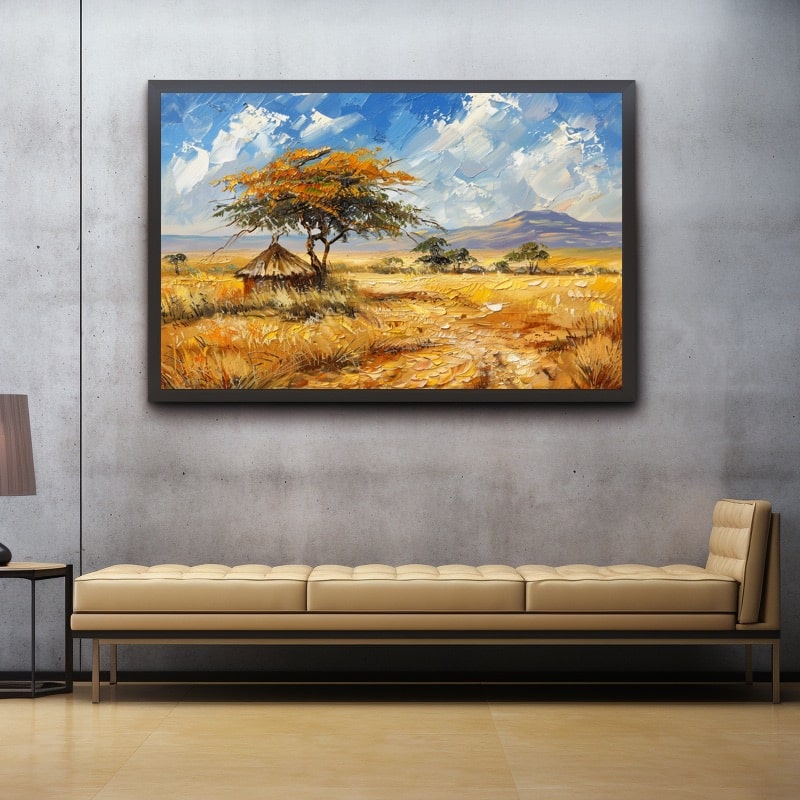 Tableau De Paysage Africain