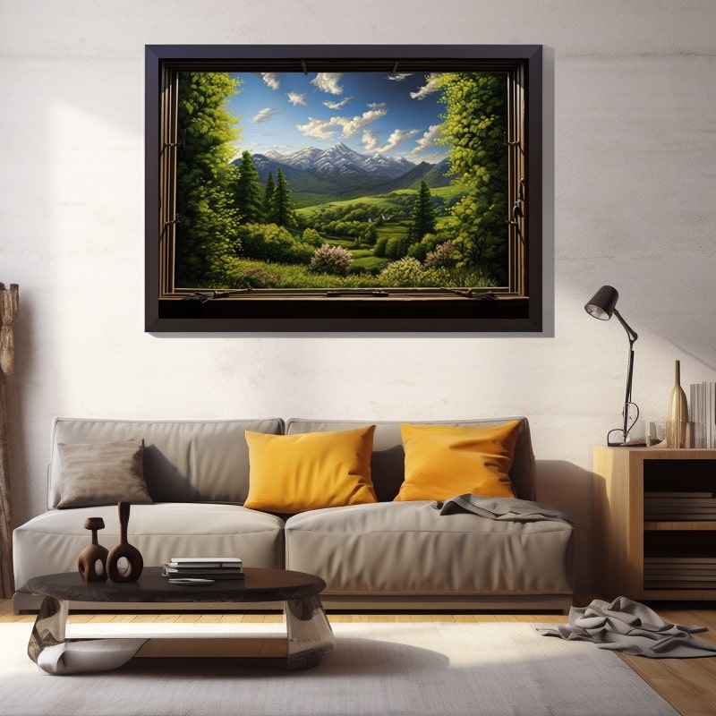 Tableau Fenêtre Sur Paysage