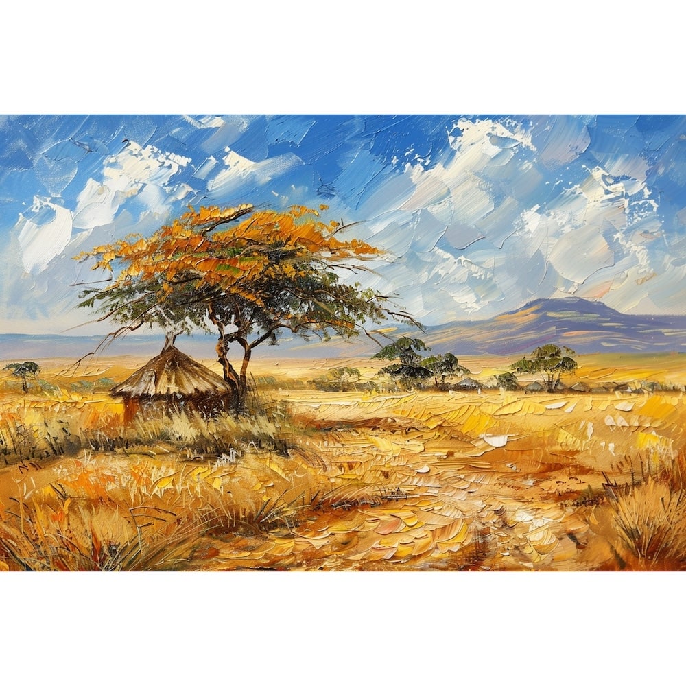 Tableau Paysage Africain