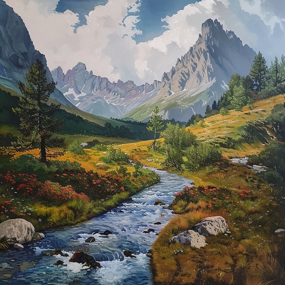 Tableau Paysage Mural