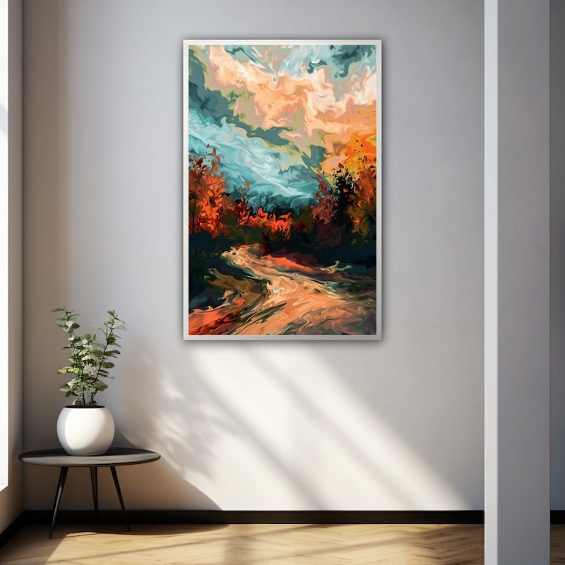 Tableau Peinture Paysage Abstrait