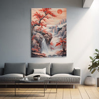 Thumbnail for Tableau Peinture Paysage Japonais