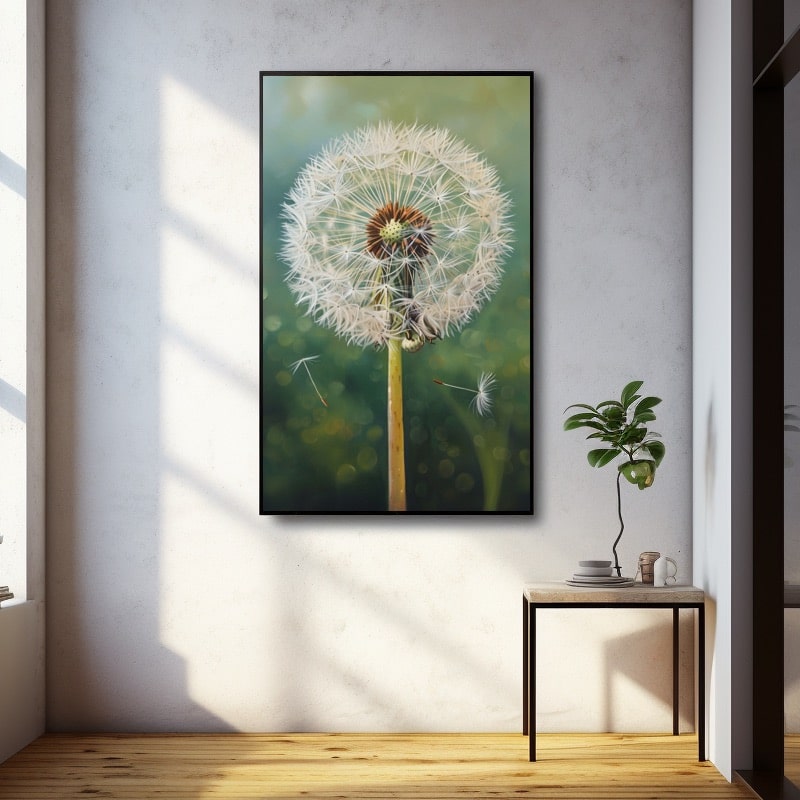 Tableau Toile Fleur Blanche