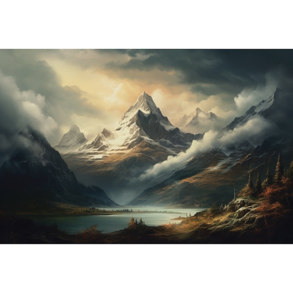 Tableau Vintage Montagne