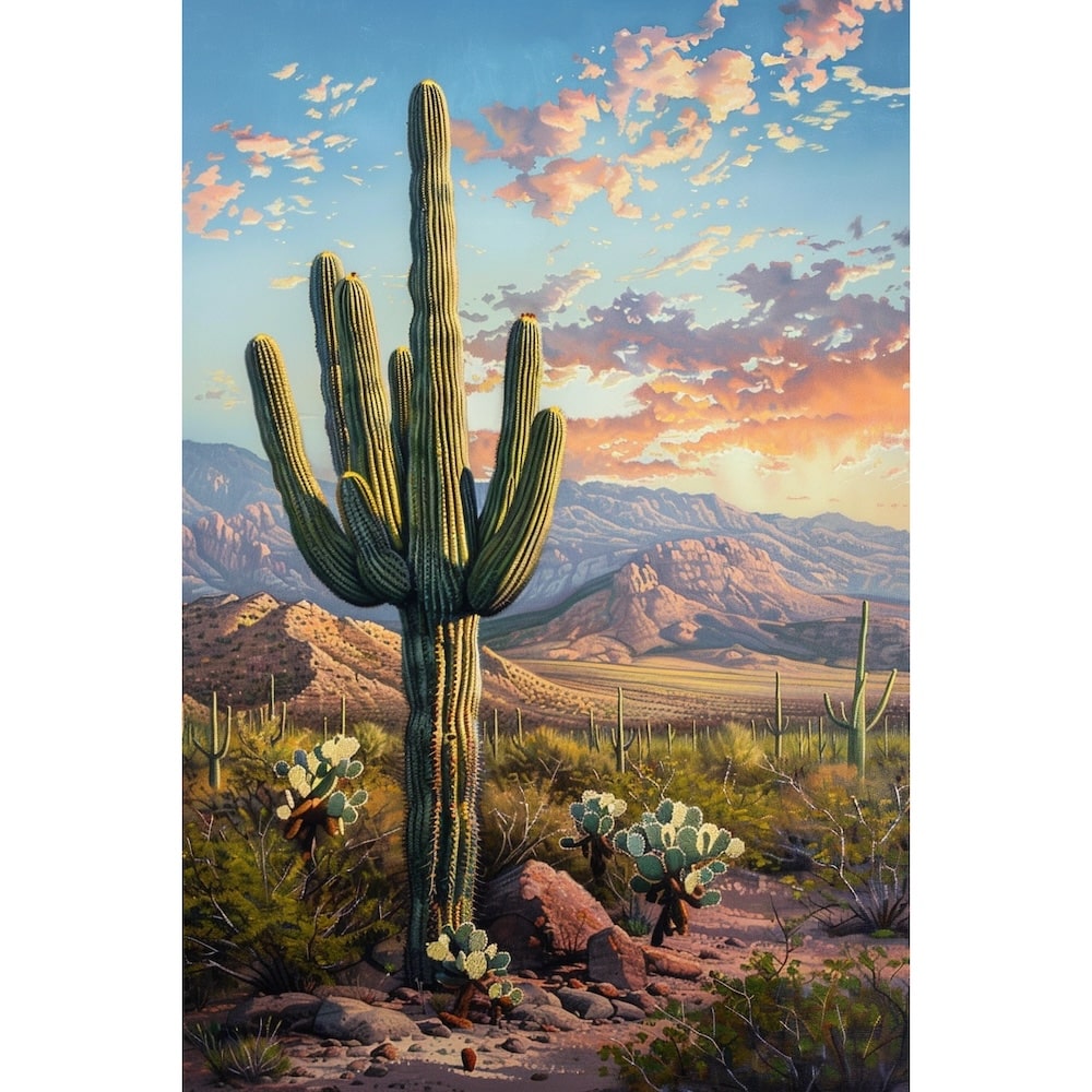 cactus peinture