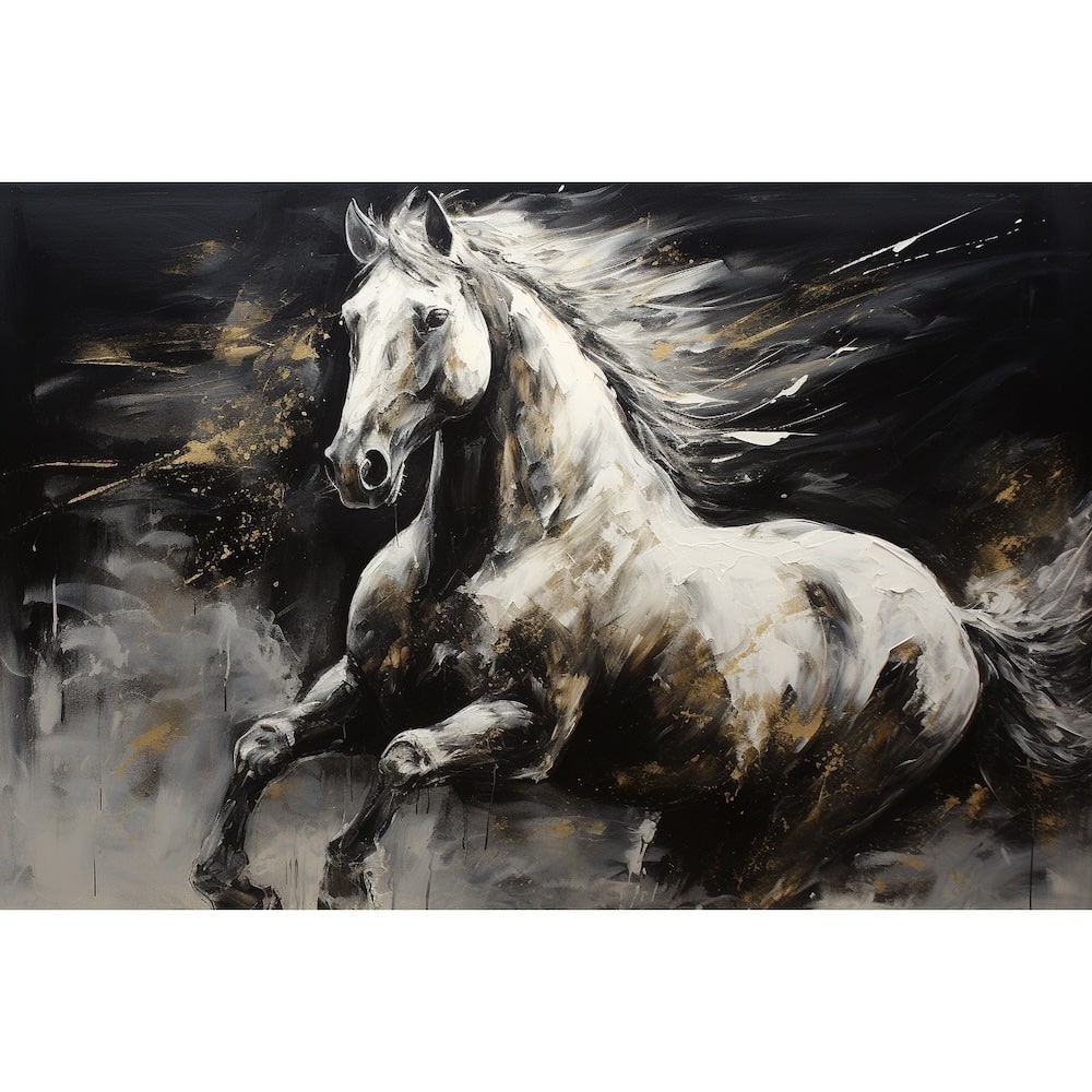 cheval peinture moderne