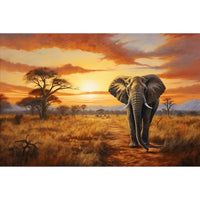 Thumbnail for elephant peinture acrylique