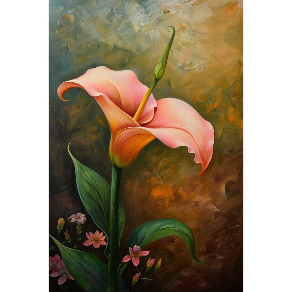 fleur peinture acrylique