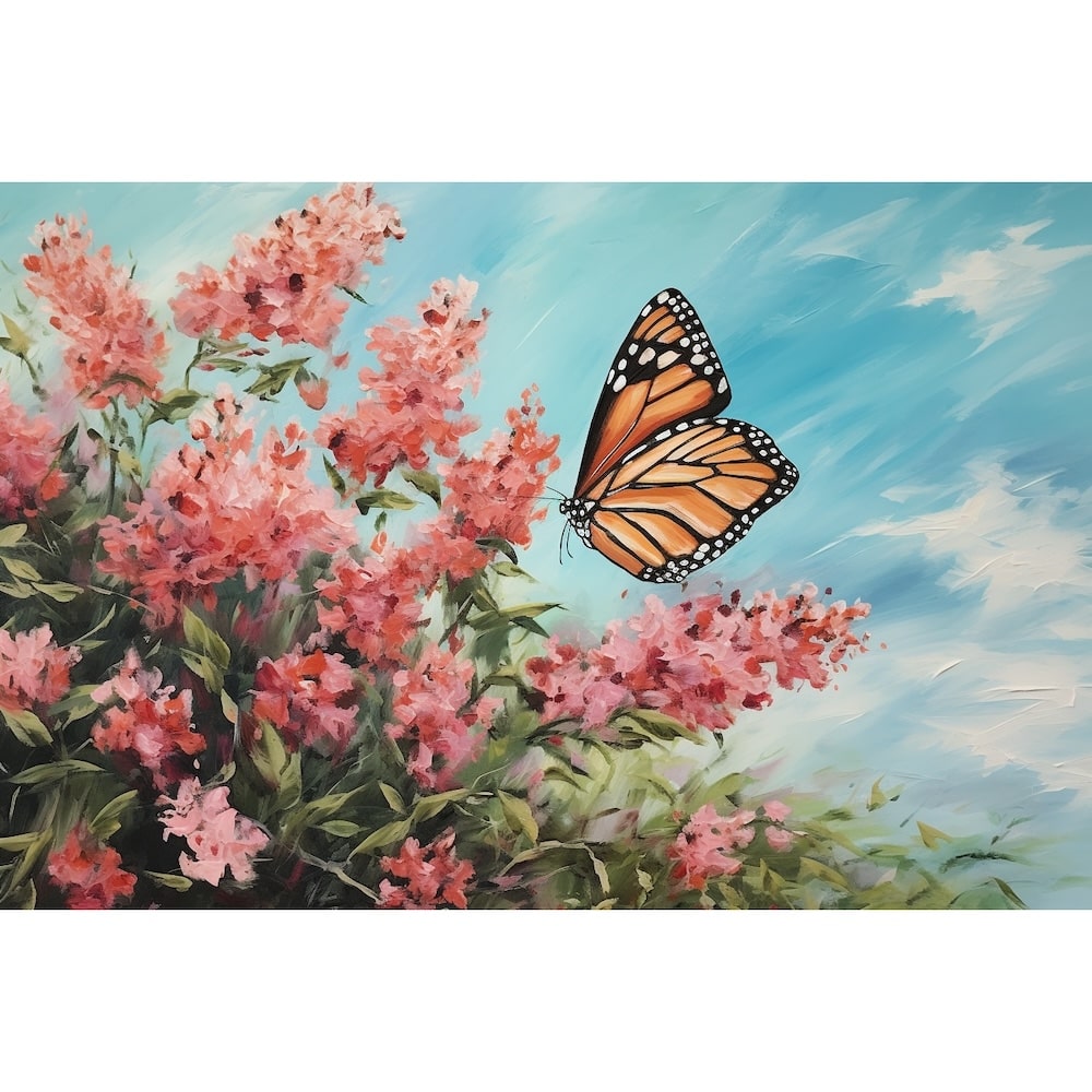 papillon peinture acrylique