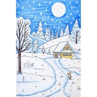 Thumbnail for peinture maternelle hiver