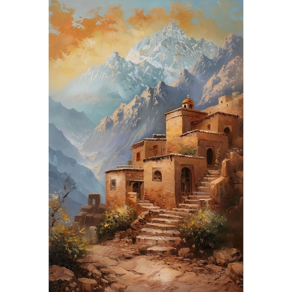 tableau coloré paysage