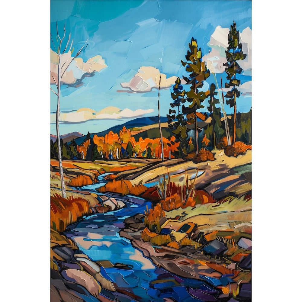 tableau moderne paysage