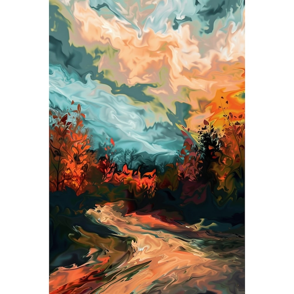 tableaux paysages abstraits