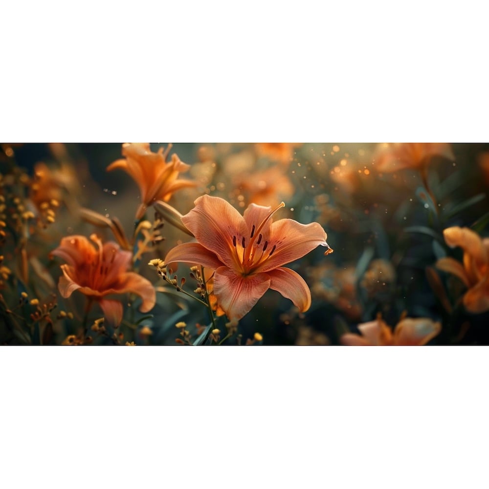 triptyque tableau fleurs