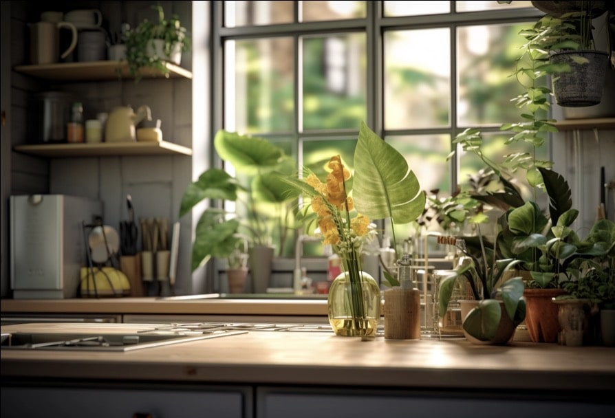 Comment Décorer Sa Cuisine Avec Des Plantes ? | Peinture Nature