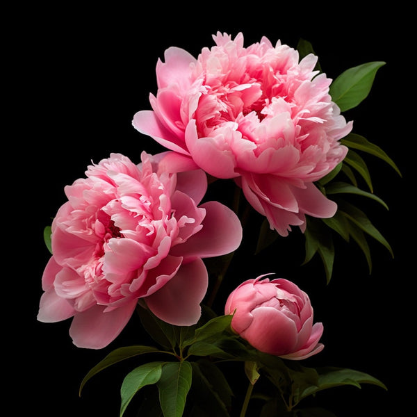 3 Tableaux Pivoines