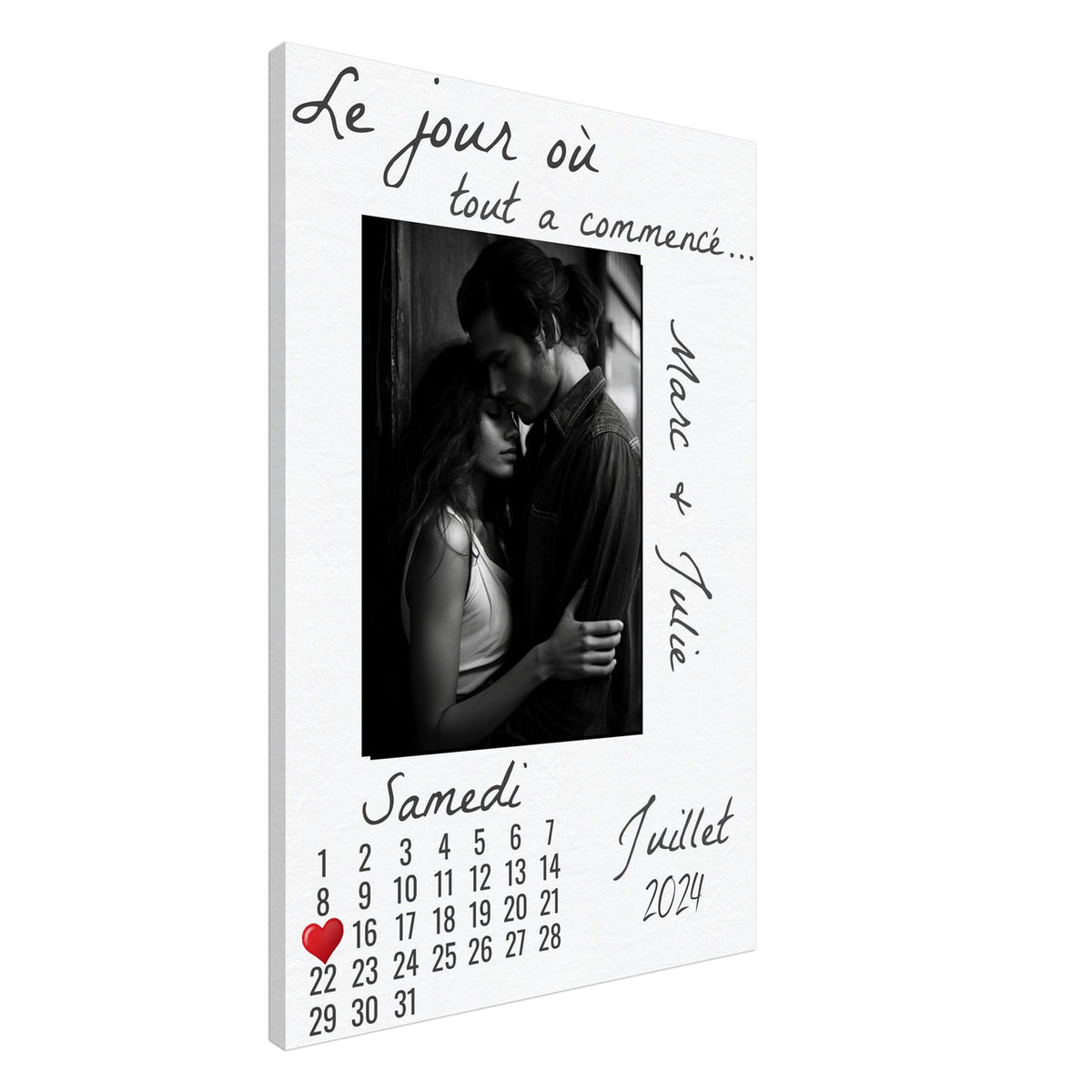 Tableau Personnalisé de Couple