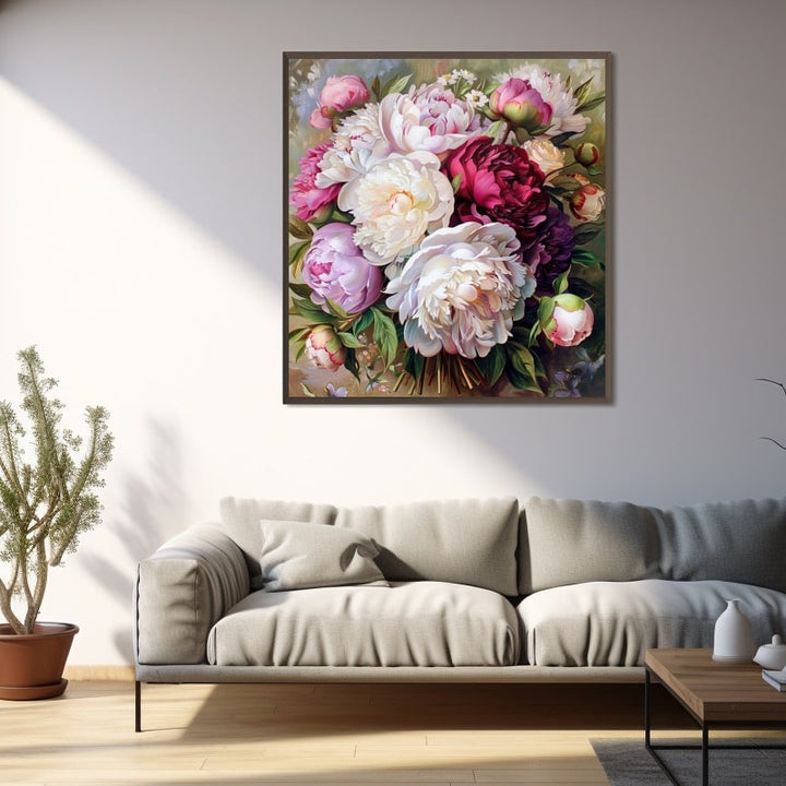 Bouquet De Pivoines En Peinture