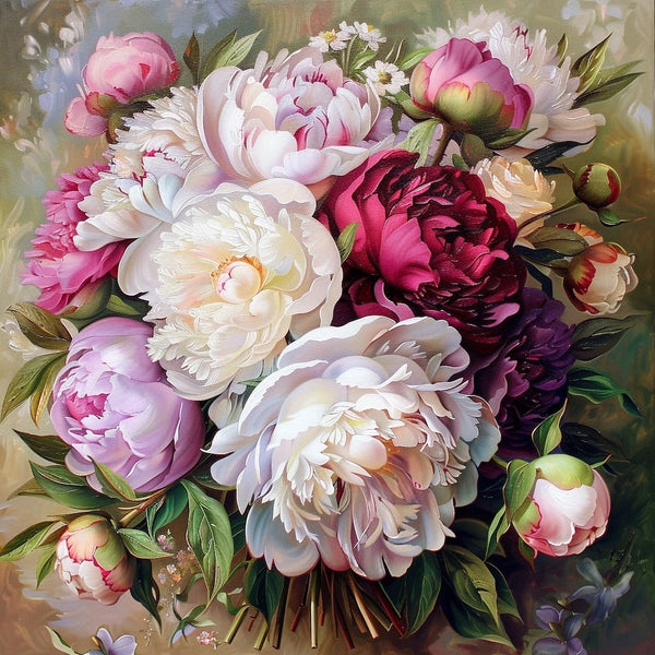 Bouquet De Pivoines Peinture