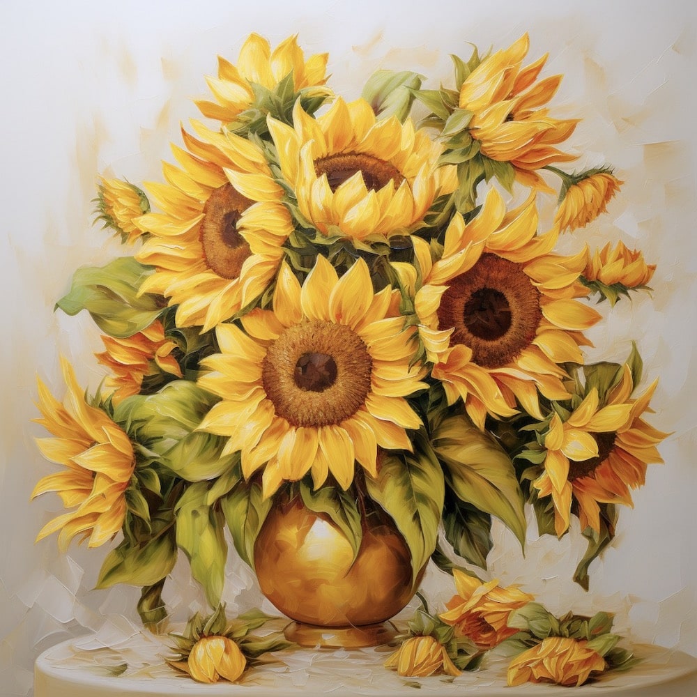 Bouquet de Tournesol en Tableau, art mural décoration nature