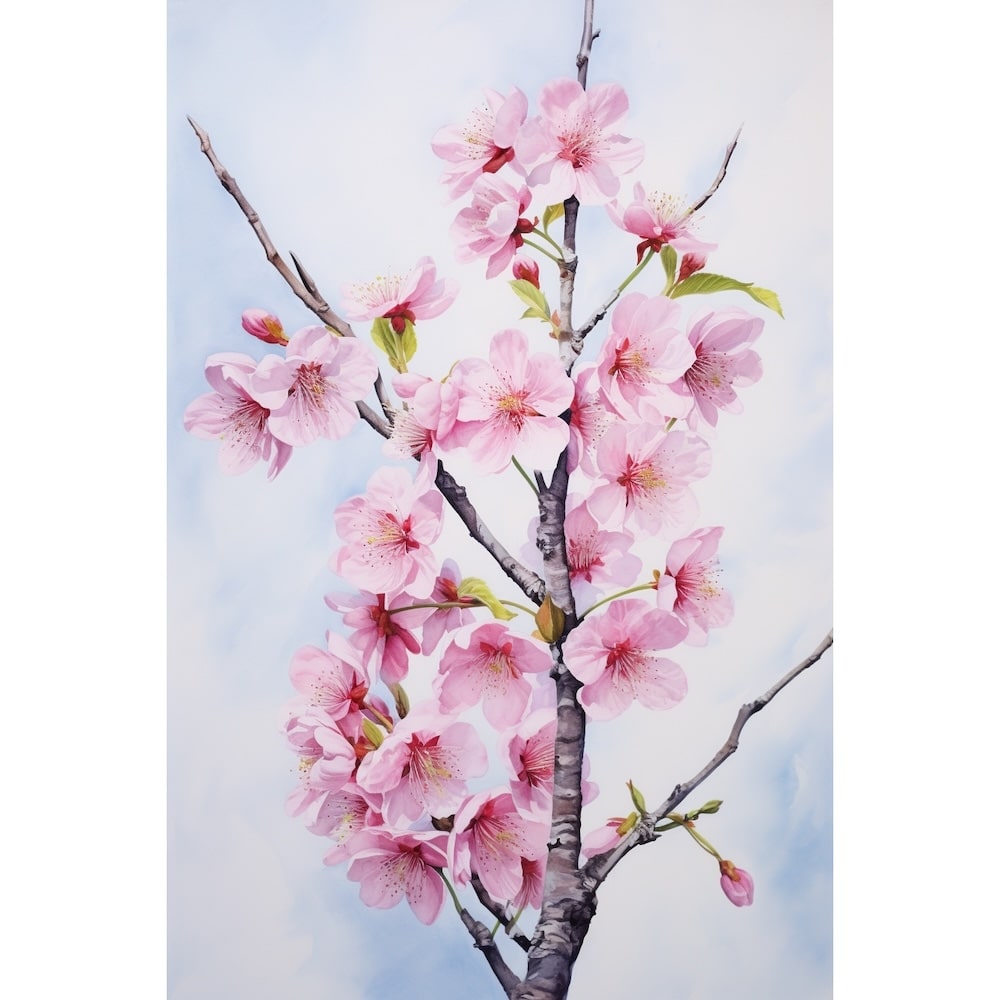 Branche De Cerisier Peinture