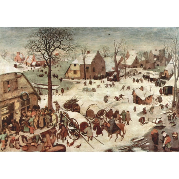 Tableau Brueghel Neige, art mural décoration nature