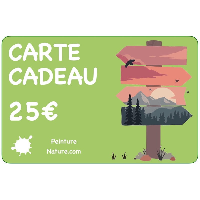 Carte-cadeau Peinture Nature 25€
