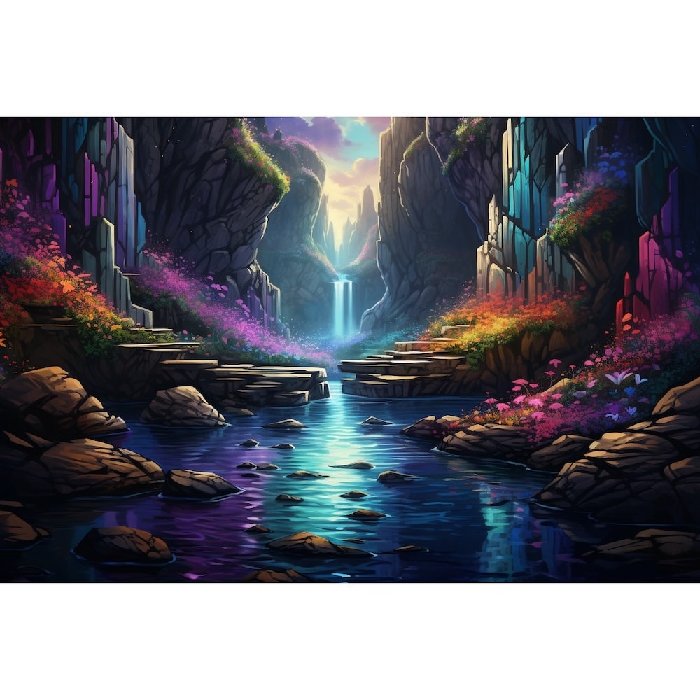 Tableau Cascade Fantastique, art mural décoration nature