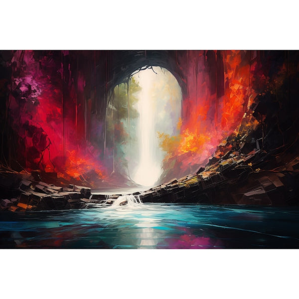 Tableau Cascade Magique, art mural décoration nature