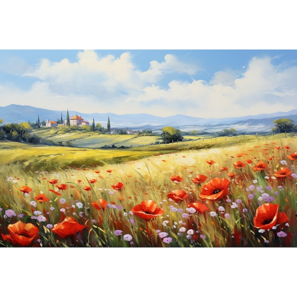 Champ De Coquelicots Tableau