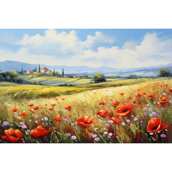 Champ De Coquelicots Tableau
