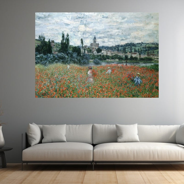 Claude Monet Tableau Coquelicot, art mural décoration nature