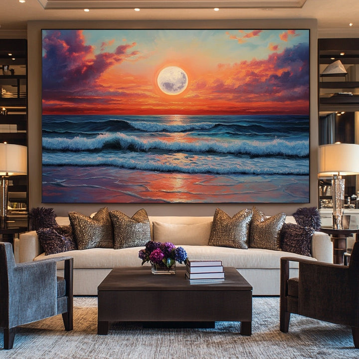 Dessin Peinture Nuit, art mural décoration nature
