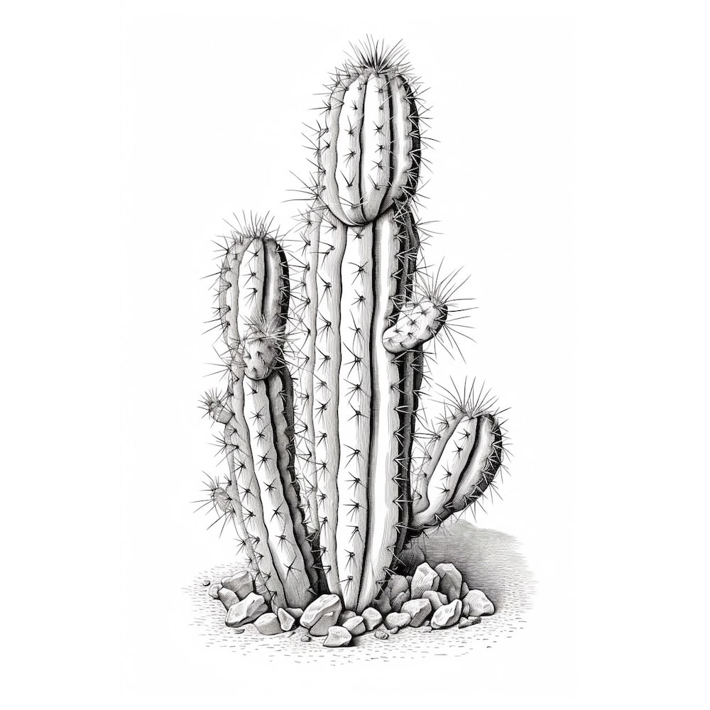 Dessin Tableau Cactus