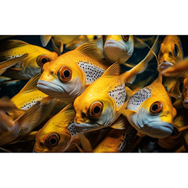Tableau Poisson Diptyque, art mural décoration nature