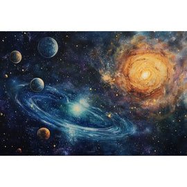 Peinture Espace, art mural décoration nature