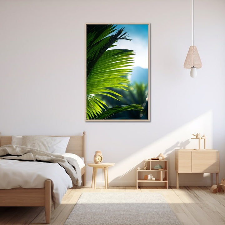 Tableau Palme en Contre-Jour, art mural décoration nature