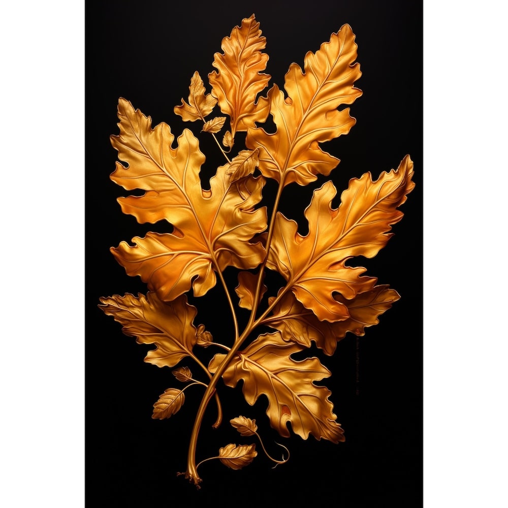Feuille Dorée Tableau