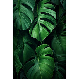 Tableau Feuilles Exotiques, art mural décoration nature