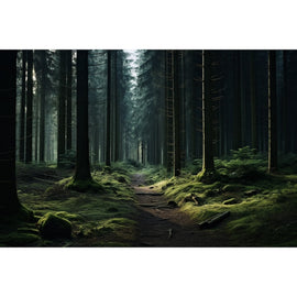 Tableau Forêt Sombre, art mural décoration nature